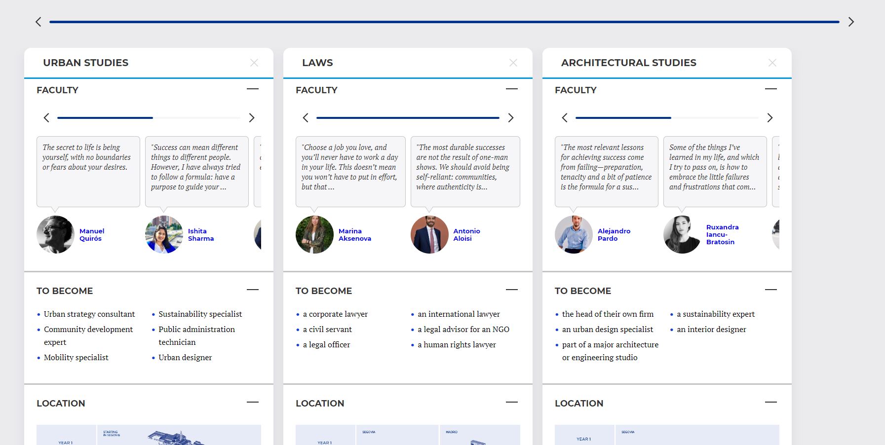 Compare Our Programs IE University