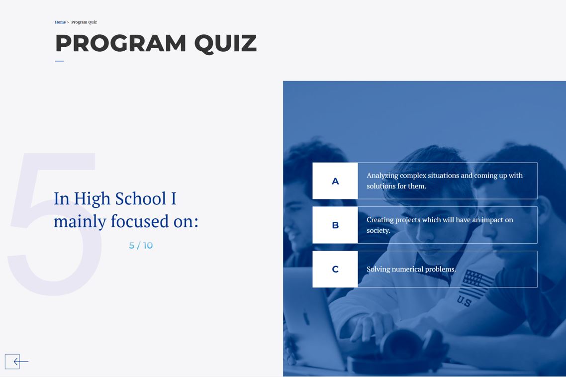 IE University Program Quiz
